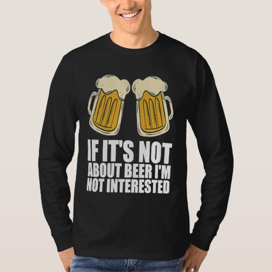 Beer  Alcohol  Beer drinking T-shirt (Voorkant)