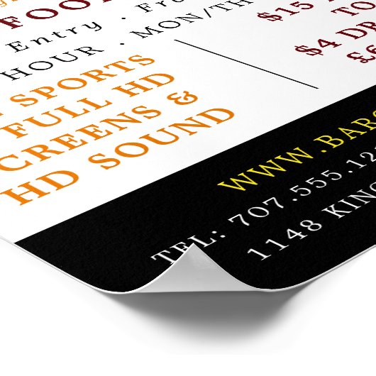 Beer & Ale Display, Pub/Brewery Adverteren Poster (Hoek)