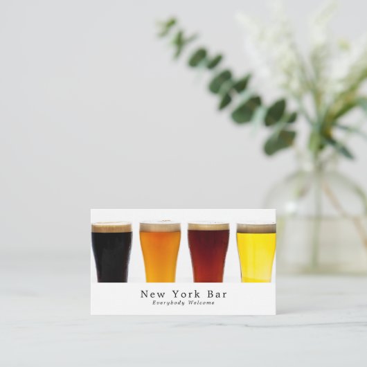 Beer & Ale Display, Pub/Brewery Visitekaartje (Staand voorkant)