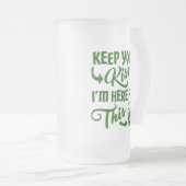 Beer Allegiance Funny Irish Drink Matglas Bierpul (Voorkant rechts)