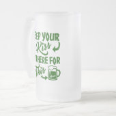 Beer Allegiance Funny Irish Drink Matglas Bierpul (Voorkant links)