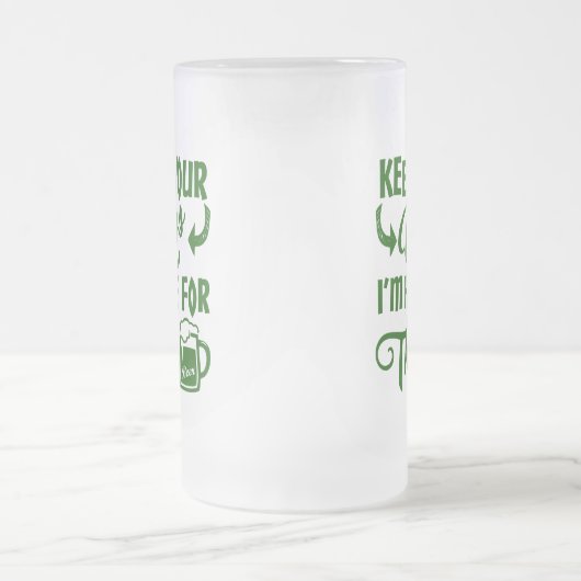 Beer Allegiance Funny Irish Drink Matglas Bierpul (Center)