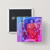 Beer alles vierkante button 5,1 cm (Voorkant /achterkant)