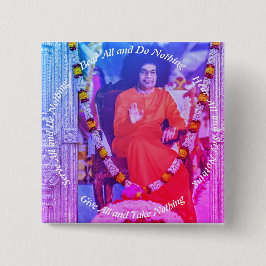 Beer alles vierkante button 5,1 cm