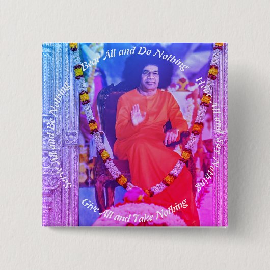 Beer alles vierkante button 5,1 cm (Voorkant)