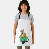 Beer als Biker met Scooter.PNG Schort (Insitu)