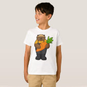 Beer als boer met wortel t-shirt (Voorkant volledig)