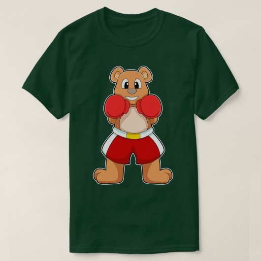 Beer als Boxer met Bokshandschoenen 2 T-shirt (Design voorkant)