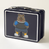 Beer als Boxer met Boxing-handschoenen (Achterkant)