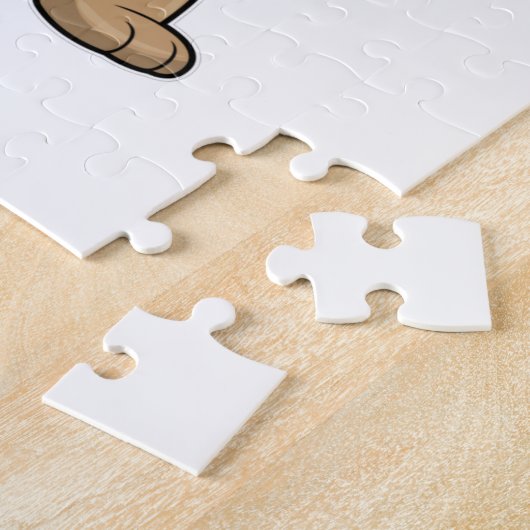 Beer als Boxer op Boxing & Hip Hop Dance Dab Legpuzzel (Zijkant)