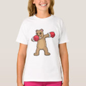 Beer als Boxer op Boxing & Hip Hop Dance Dab T-shirt (Voorkant)