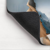 Beer als brandweerman in Californië Muismat (Hoek)