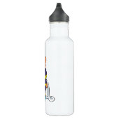 Beer als brandweerman op brandafdeling met slang waterfles  (Rechts)