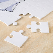 Beer als bruid met sluier legpuzzel (Zijkant)