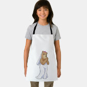 Beer als bruid met sluier schort (Insitu)