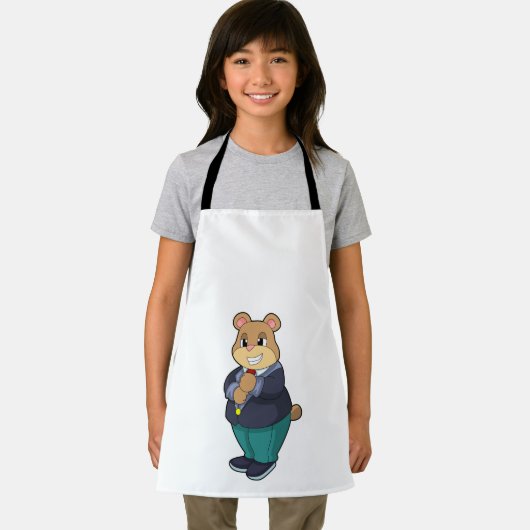 Beer als bruidegom met pak schort (Insitu)