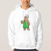 Beer als Cook met Cooking Apron & Bowl Hoodie (Voorkant)