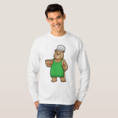Beer als Cook met Cooking Apron & Bowl T-shirt (Voorkant volledig)
