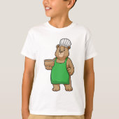 Beer als Cook met Cooking Apron & Bowl T-shirt (Voorkant)