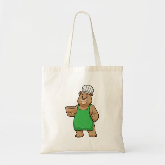 Beer als Cook met Cooking Apron & Bowl Tote Bag (Voorkant)
