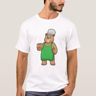 Beer als Cook met Koken schort & Houden bowl T-shirt