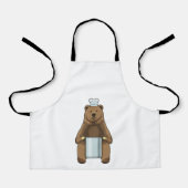 Beer als Cook met kookpot Schort (Voorkant)
