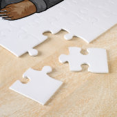 Beer als gom met jasje legpuzzel (Zijkant)