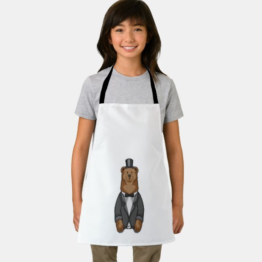 Beer als gom met jasje schort (Insitu)