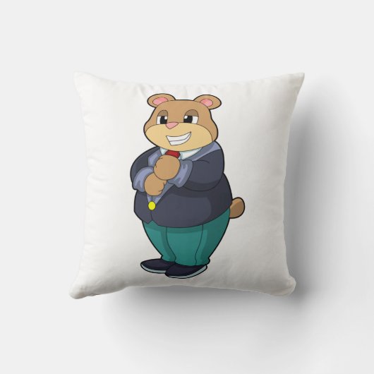 Beer als Groom met Suit Kussen (Achterkant)