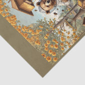 Beer als imker met zijn bijen tissuepapier (Detail)