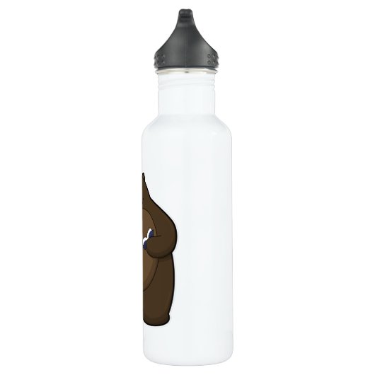 Beer als leraar met boek en wijzer waterfles  (Rechts)