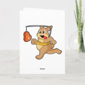 Beer als loper kaart (Achterkant)