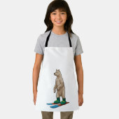 Beer als Skier met skiën Schort (Insitu)