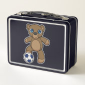 Beer als Voetbalspeler met Voetbal (Achterkant)