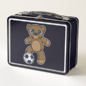 Beer als Voetbalspeler met Voetbal (Voorkant)