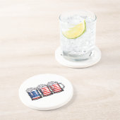 Beer American Flag 4 juli Mannen Women Merica Dr. Zandsteen Onderzetter (Zijkant)