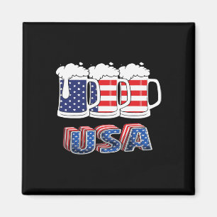 Beer American Flag 4 juli Merica Verenigde Staten Magneet