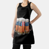 Beer Amerikaanse vlag 4 juli Amerika Drink de VS Schort (Insitu)