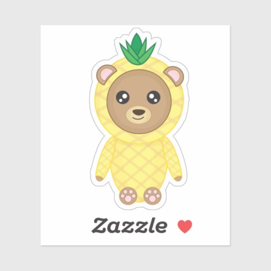 Beer anananas ticker sticker (Vel)