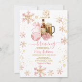 Beer and Milk Bottle Baby Is Brewing Baby Shower Kaart (Voorkant)