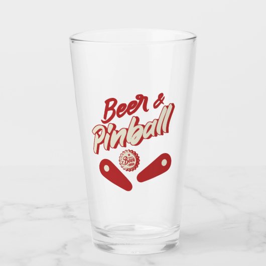 Beer And Pinball Glas (Voorkant)