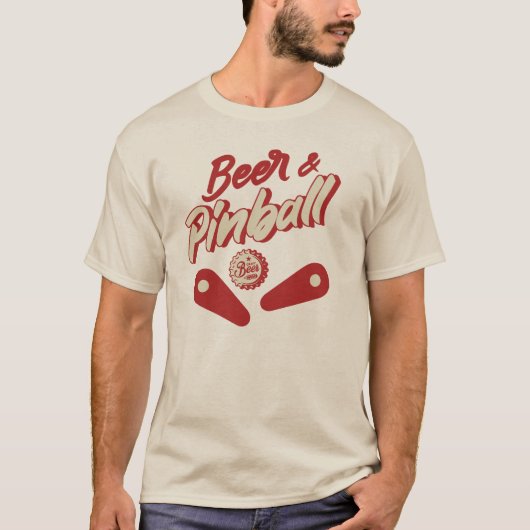 Beer And Pinball T-shirt (Voorkant)
