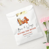 Beer and Wings Before The Wings Couples Shower Bedankzakje (Gezegeld)