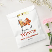Beer and Wings Birthday Party Bedankzakje (Gezegeld)