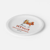 Beer and Wings Birthday Party Papieren Bordje (Gekanteld)