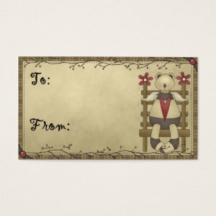Beer Angel - Land/Prim Gift Labels Visitekaartjes