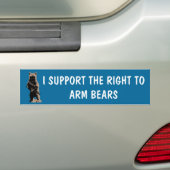 Beer armen Grizzly Beer Bumpersticker (Op auto)