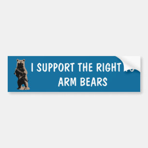 Beer armen Grizzly Beer Bumpersticker