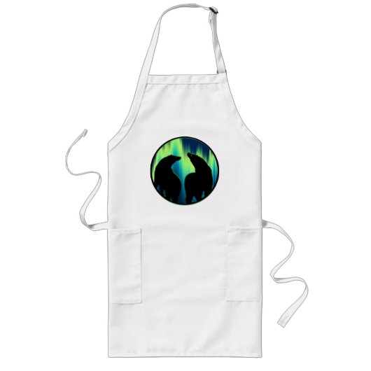 Beer Art BB-Q Apron Native Wildlife Art Apron Lang Schort (Voorkant)