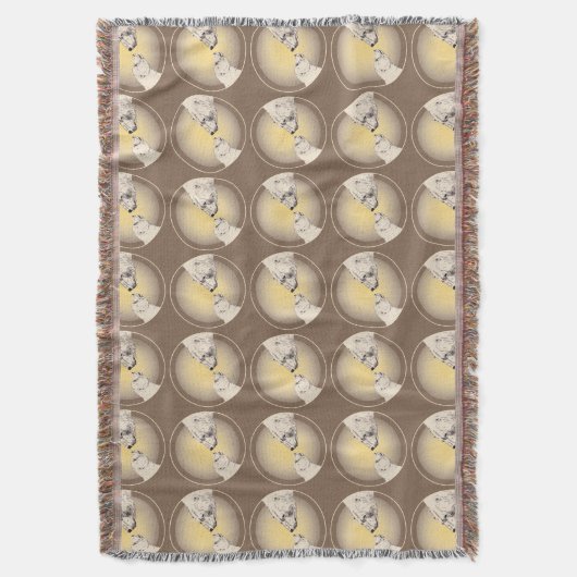Beer Art Blanket Moeder & Beer Throw Blanket Deken (Voorkant Verticaal)